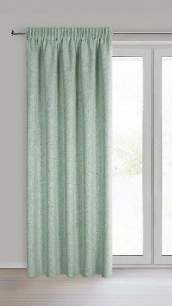 ZÁVES NA PÁSKE JULA2 140X270 CM TMAVOZELENÁ