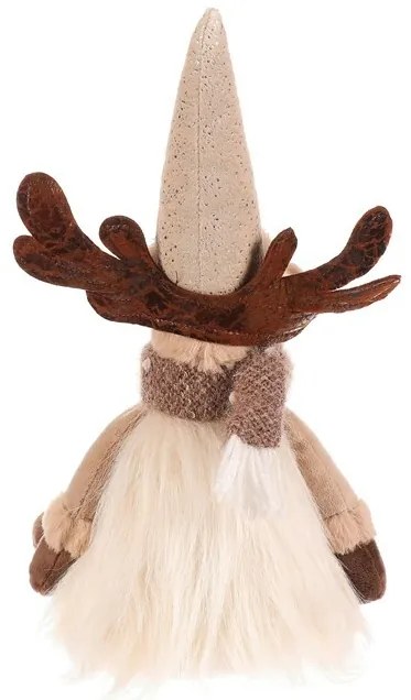 Vianočná dekorácia Sob, v. 32 cm, sediaci, béžová/hnedá