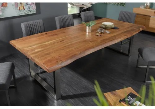 Jedálenský stôl Mammut 240x100cm Masív drevo Acacia  - Komfort-nábytok