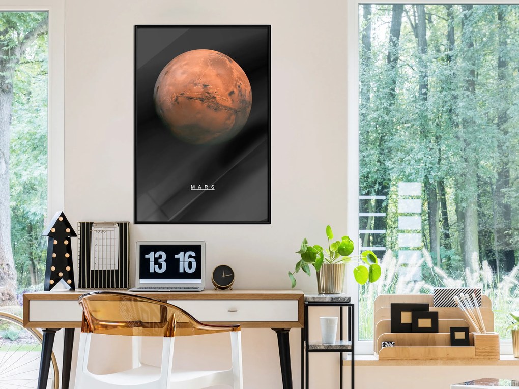 Artgeist Plagát - Mars [Poster] Veľkosť: 20x30, Verzia: Zlatý rám s passe-partout