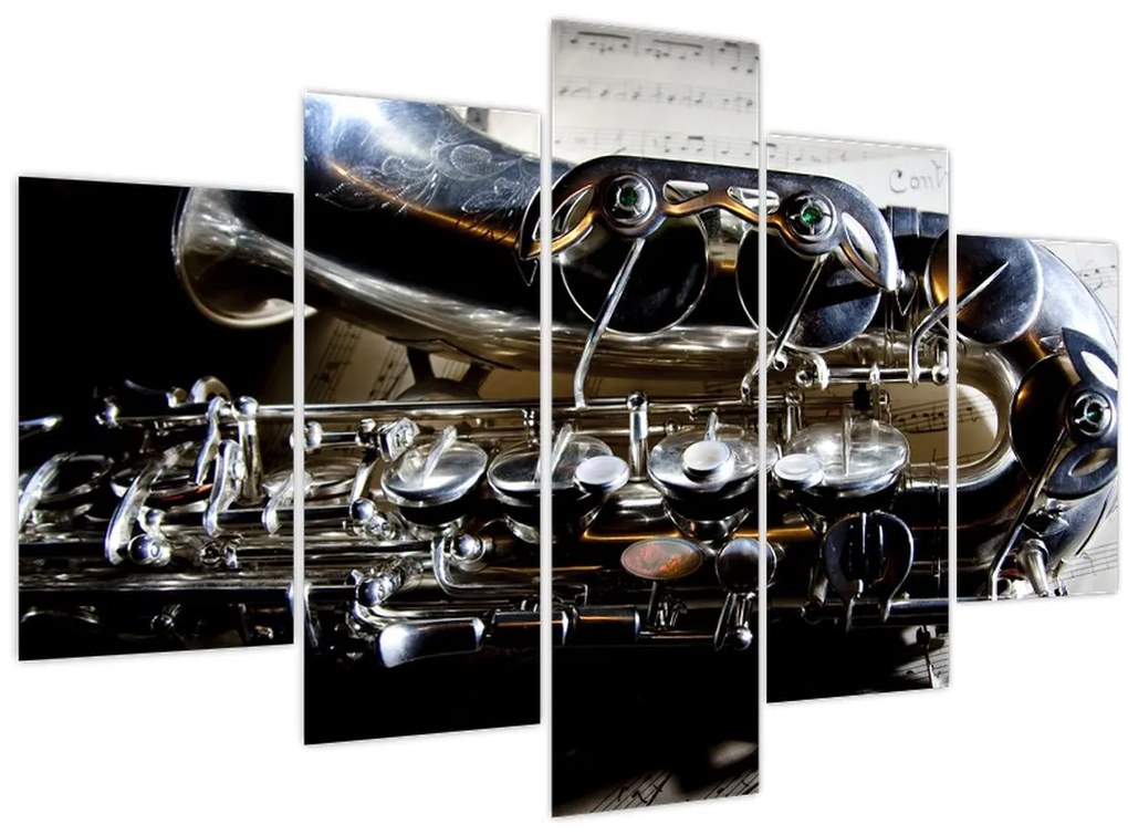 Obraz - Saxofón (150x105 cm)