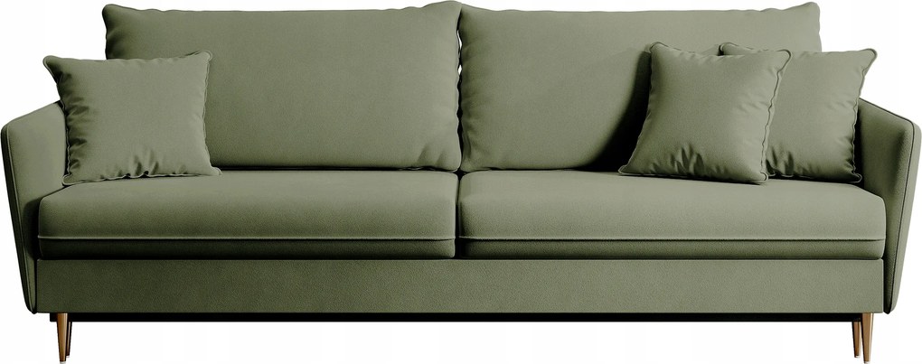 Pohovka trojsedačka Vivaldio (olivová zlatá)