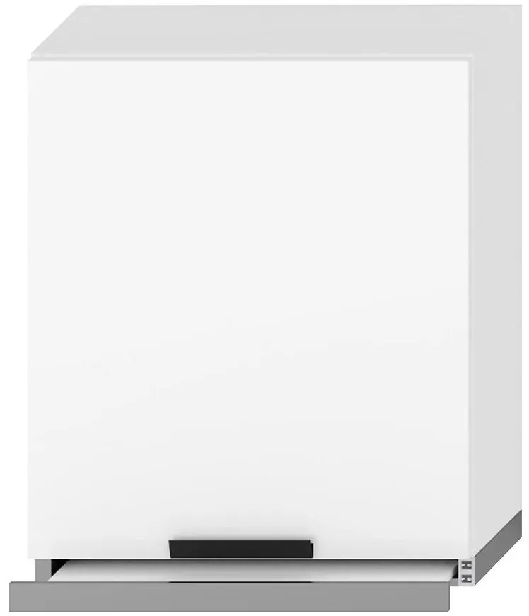 Kuchynská skrinka Denis w60/68 slim pl so striebornou rímsou