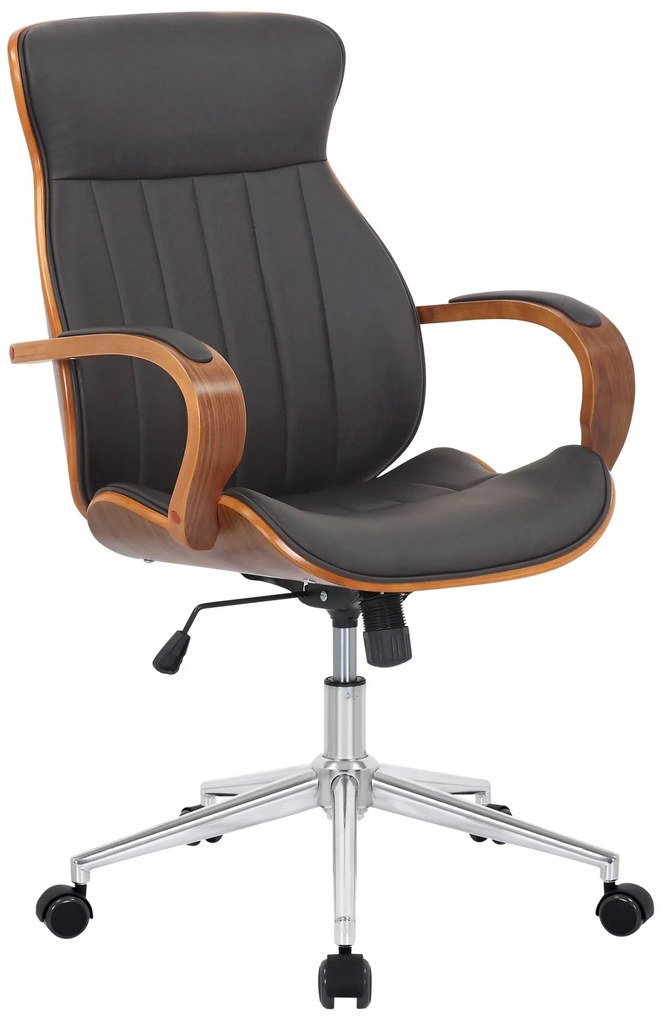 Design-Shop Kancelárska stolička Melilla - drevo orech - Hnedá