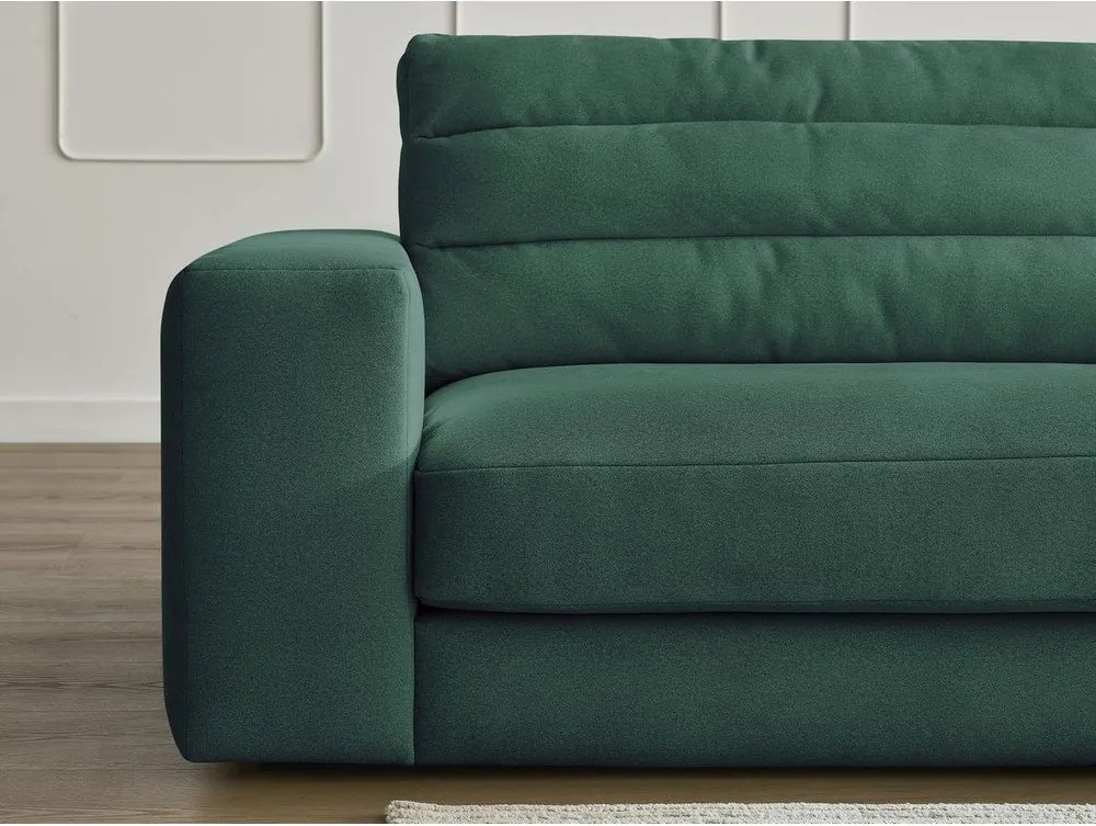 Zelená zamatová pohovka 276 cm Sierra – Bobochic Paris