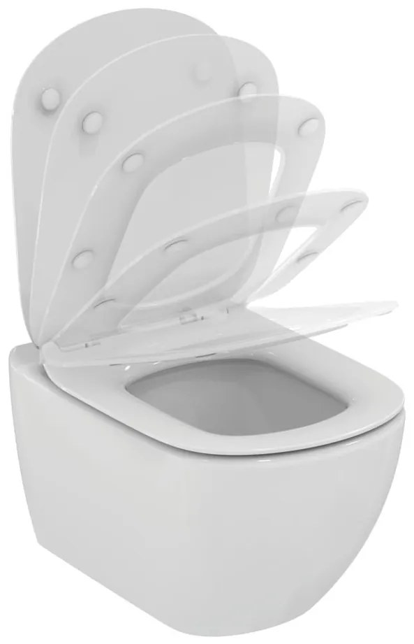 Ideal Standard Tesi - závesné WC s doskou SoftClose, AquaBlade, biela, T354601