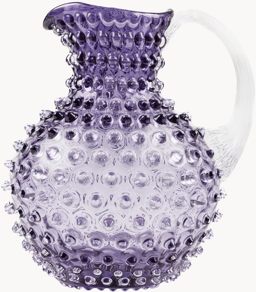 Ručne fúkaný džbán Hobnail, 2 l