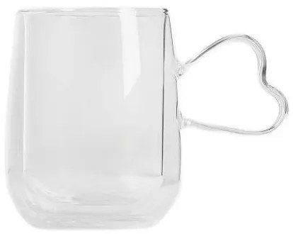 Hrnček s dvojitým dnom ZEMRA s uškom v tvare srdca 724480 450 ml