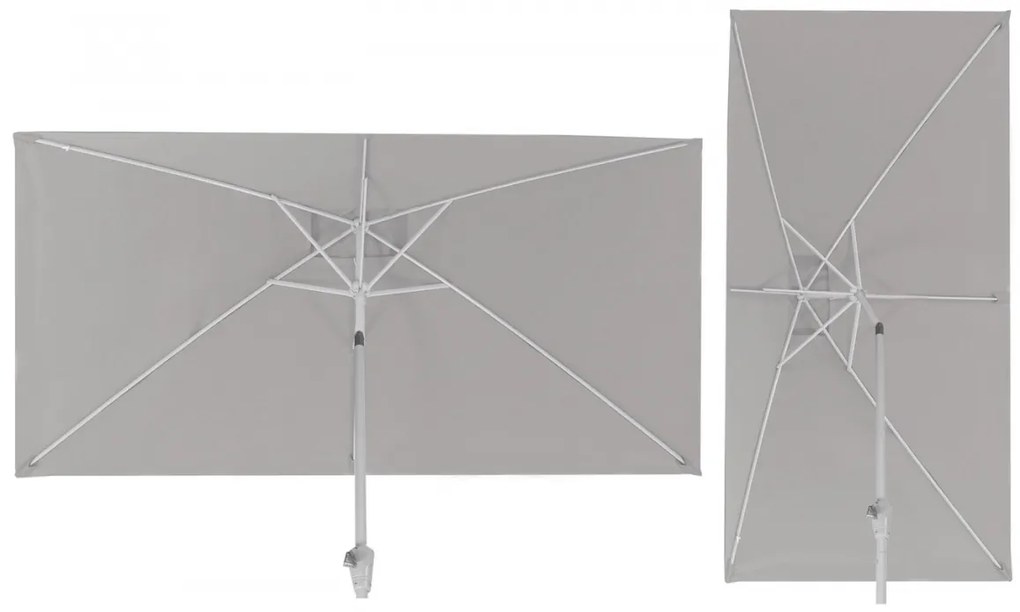 Slnečník N23 2x3m polyester/hliník - žltá