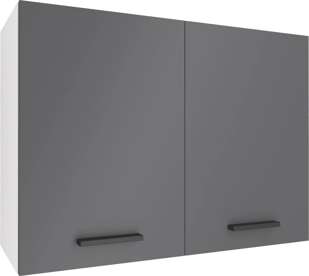 Kuchynská skrinka Belini horná 80 cm šedý mat  TOR SG80/1/WT/SR/0/B1