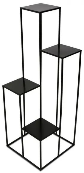 Stojan na kvety 110x40 cm čierna