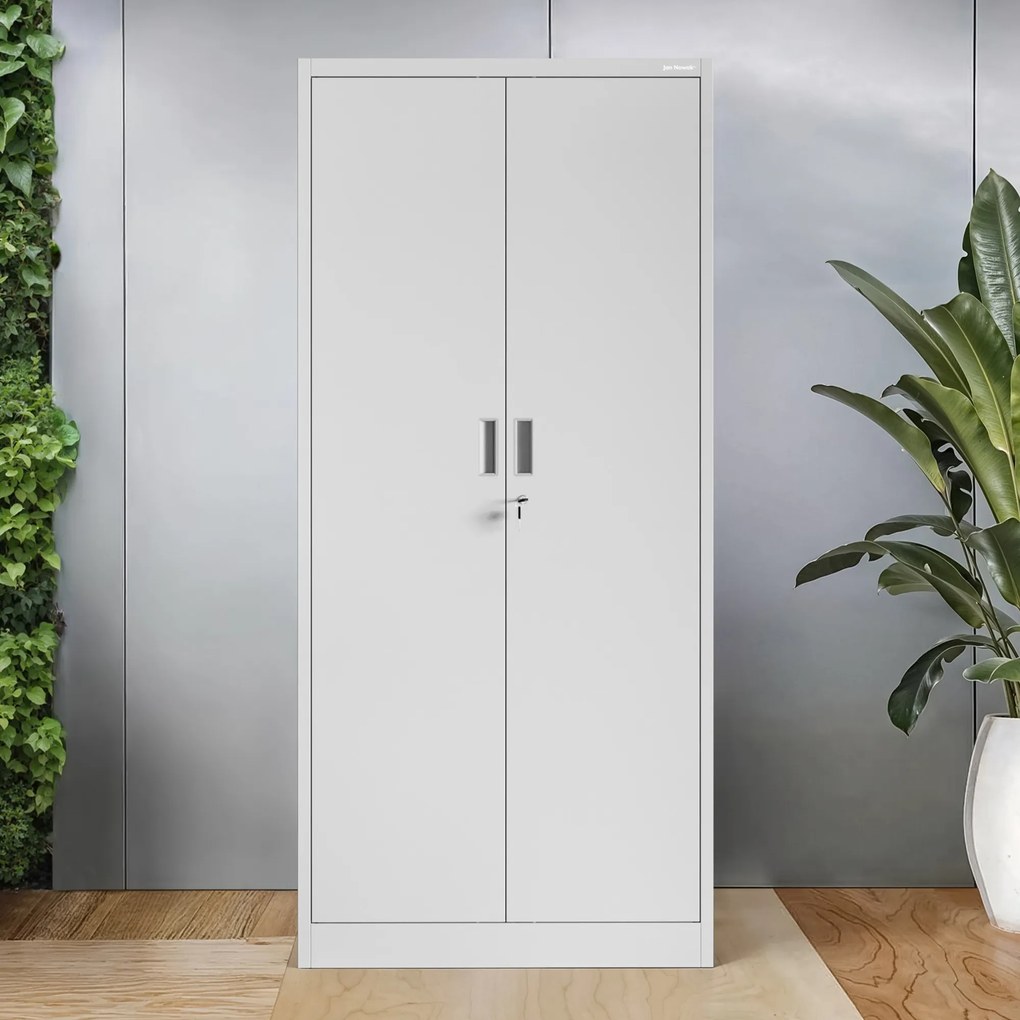 Kancelárska skriňa na dokumenty so 4 policami sivá, 1750x800x400 mm: JAN Compact
