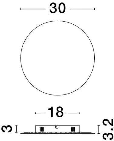 LED nástenné svietidlo Cyrcle 30 biele