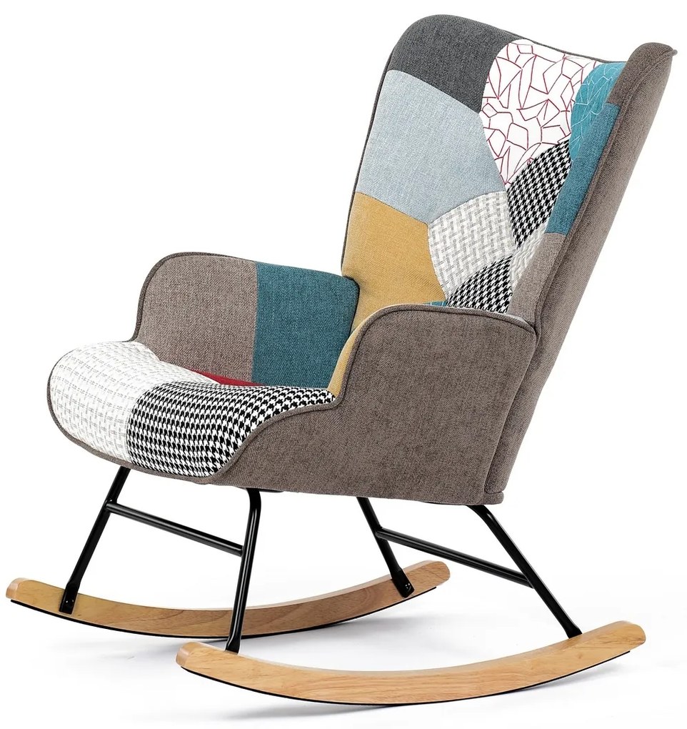 Hojdacie kreslo PW2, patchwork