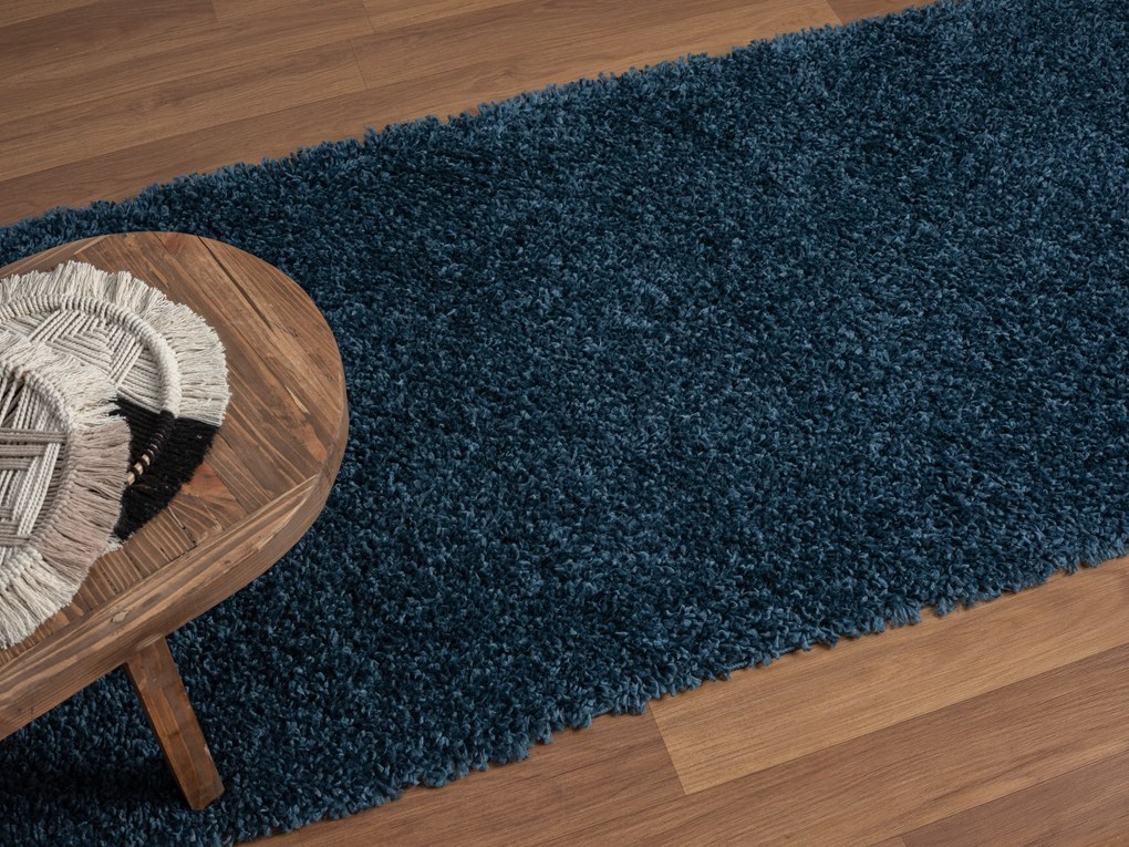 Behúň My Shaggy dunkelblau, 80x300, modrá, chodba / predsieň, My Flair