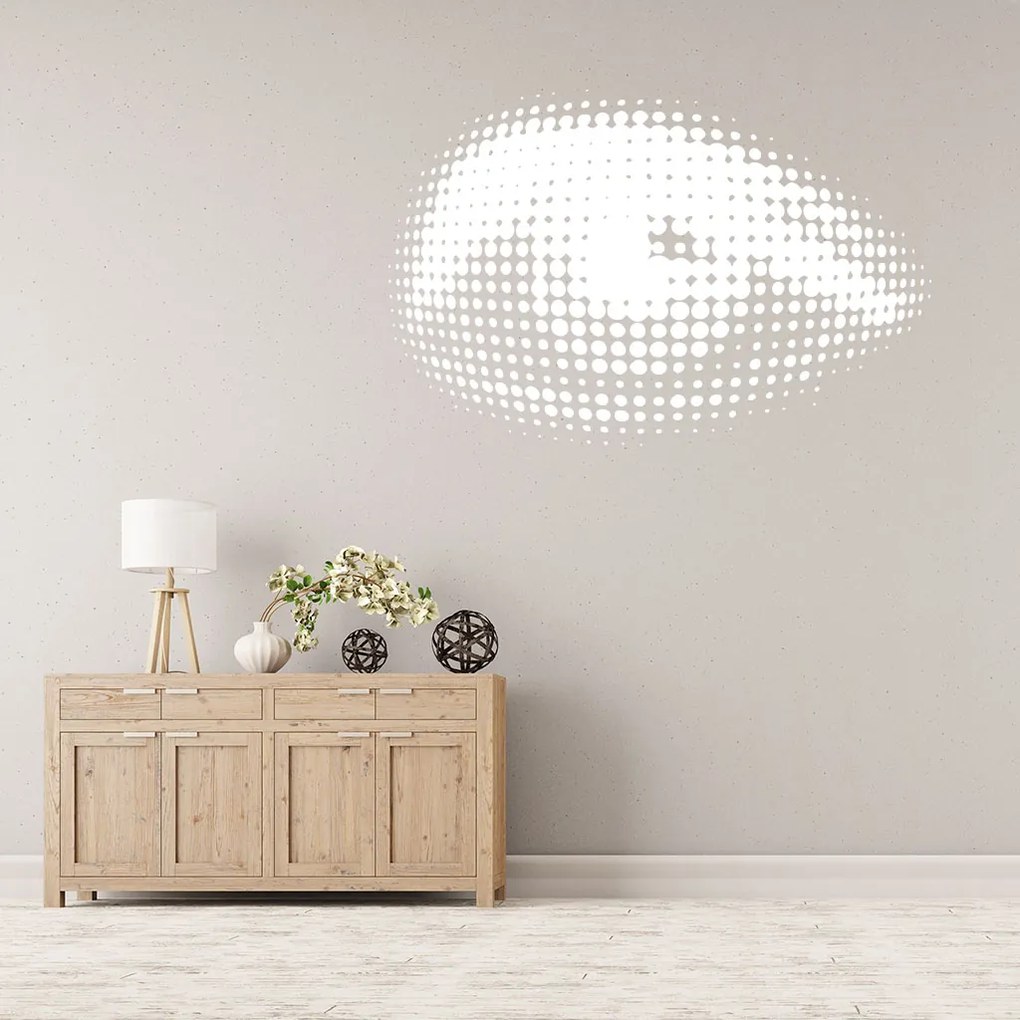 Veselá Stena Samolepka Oko Farba: žlutá, Veľkosť: 100 x 67 cm