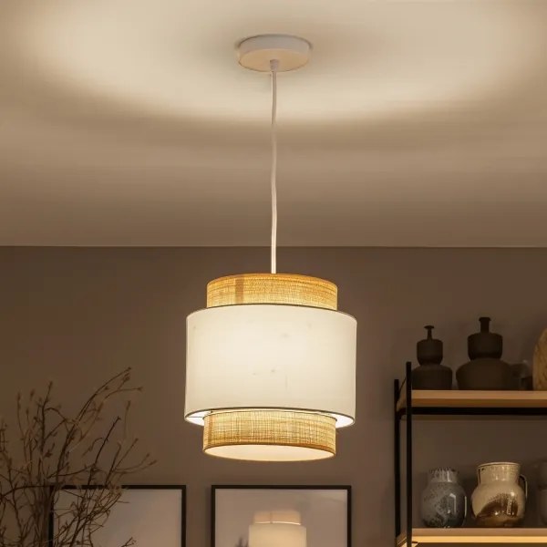 Brilagi - LED luster na lanku CERIA 1xE27/40W/230V pr. 30 cm béžová/biela