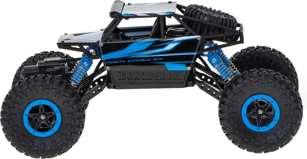 KIK RC Rock Crawler HB 1:18 4x4 - diaľkovo ovládané terénne auto, modré