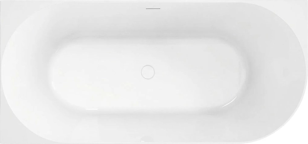 Rea Bellanto Slim, rohová akrylátová vaňa, 150x74cm, ľavá, medená odtoková krytka, KPL-W8582