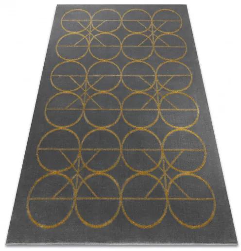 Dywany Łuszczów Kusový koberec Emerald 1010 grey and gold - 140x190 cm