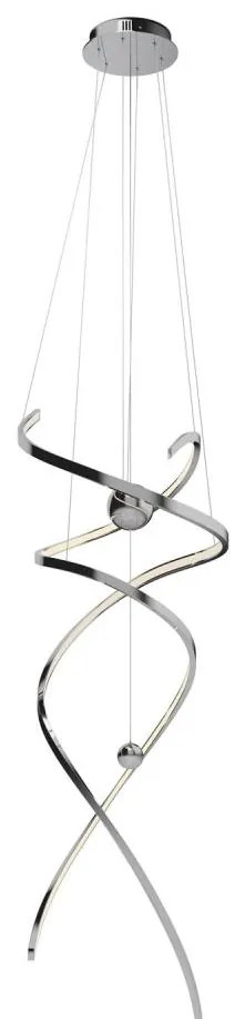 MAXLIGHT P0482D -LED S. luster na lanku RITZ LED/100W/230V pr. 60 cm CRI 90 chróm