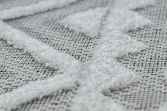 Koberec SOLE D3851 Boho, romby - ploské tkanie béžový