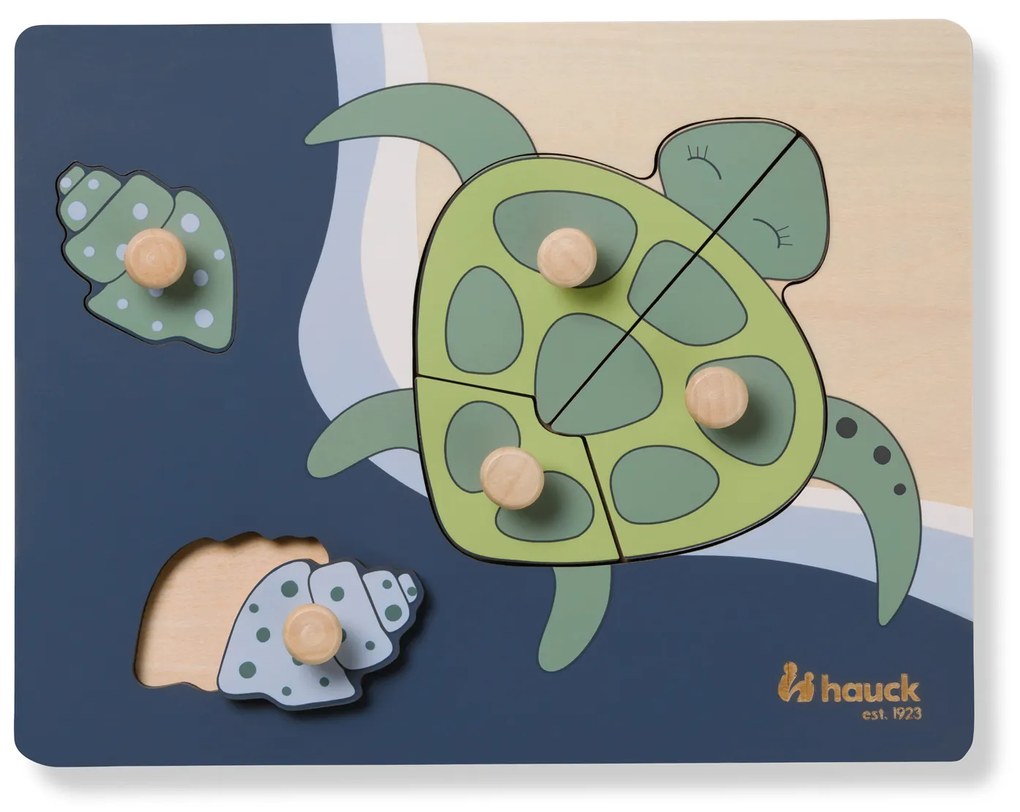 Hauck Puzzle drevené s úchytmi Puzzle N Sort Turtle