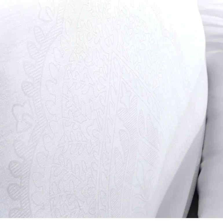 Obliečky bavlnené Benard biele EMI, Predĺžený set jednolôžko obsahuje 1x 140x220 + 1x 70x90