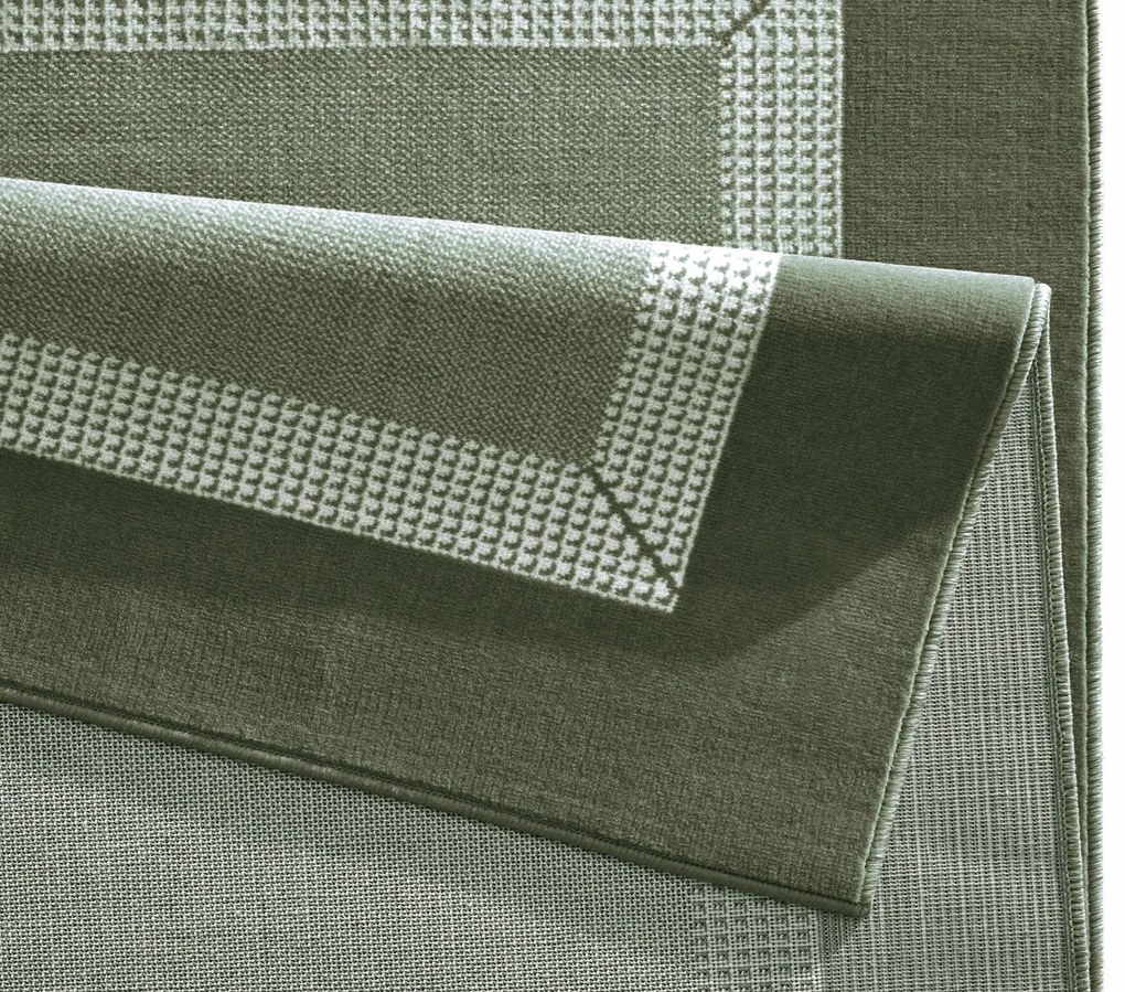 Hanse Home, Kusový koberec Basic 105487 Green, 200x290, zelená, chodba / predsieň