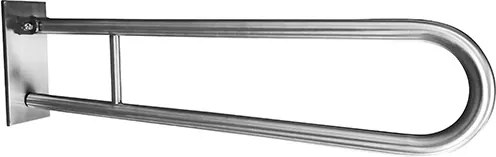 Bemeta Design HELP: Madlo, 900 mm, v tvare U, sklopné, s krytkou, nerez, mat - 301607332