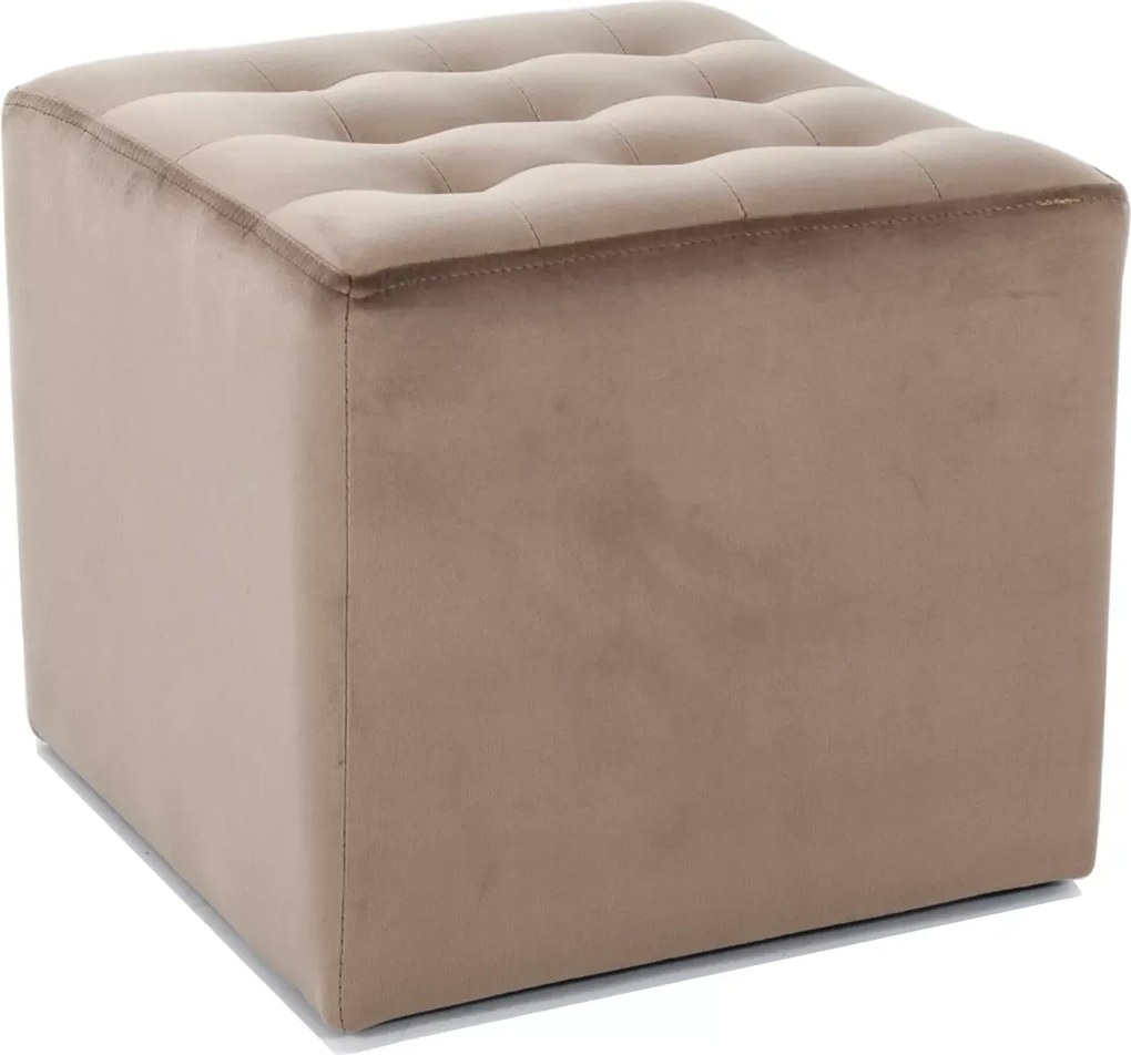 SI Lori Velvet taburetka tmavá béžová