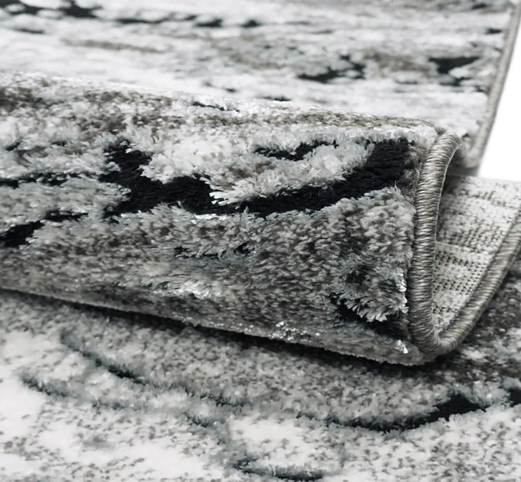 BE Koberec Miami Plus 0303 GREY – sivý obdĺžnikový Rozmer: 120x180 cm