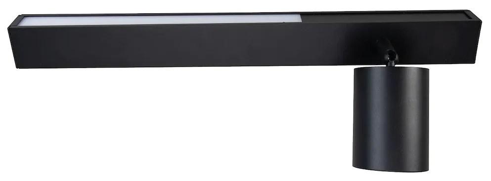 EUlight Nástenné svietidlo Magnet Right, 1x čierne kovové tienidlo + 1x LED 5W, b