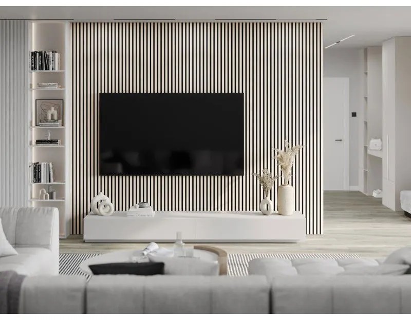 Mexen Lam-F, akustické stenové lamely 275 × 31,5 cm, filc 6 mm, dub polárny, S105-275317-2812-067