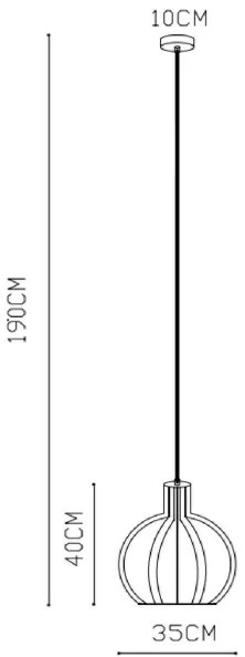 Lucide 73400/32/30 - Luster na lanku MIKAELA 1xE27/60W/230V
