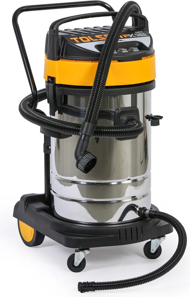 Priemyselný vysávač TOLSEN 79610, suché/mokré sanie, 3000 W, 80 l
