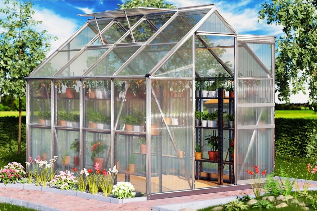 InternetovaZahrada - Záhradný skleník L - 250 x 190 x 195cm