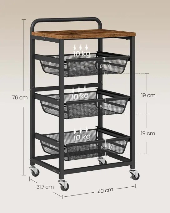 Servírovací stolík LRC040K01