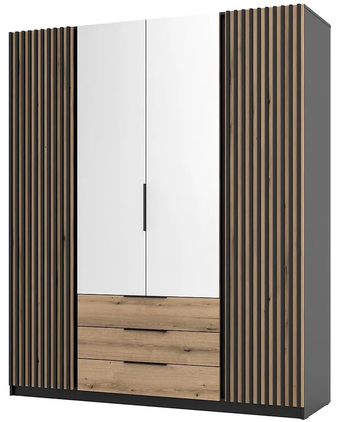 Skriňa Kaja BL/EV-BL 2LAM 2 Zrkadlo 3S