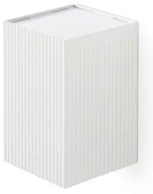 FARO 40534 - Nástenné svietidlo SOLE 1xGU10/8W/230V biela vrúbkovaná hranatý