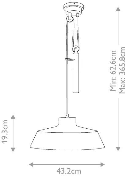 Feiss FE-CANDOR-P - Luster na lanku CANDOR 1xE27/60W/230V