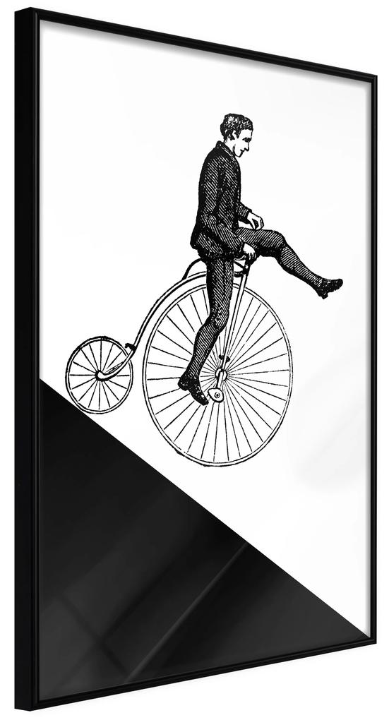 Artgeist Plagát - Cyclist [Poster] Veľkosť: 20x30, Verzia: Zlatý rám