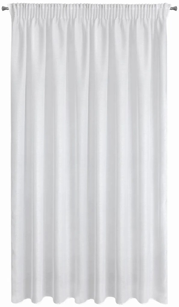 ZÁCLONA NA PÁSKE REBECCA 300X270 CM BIELA