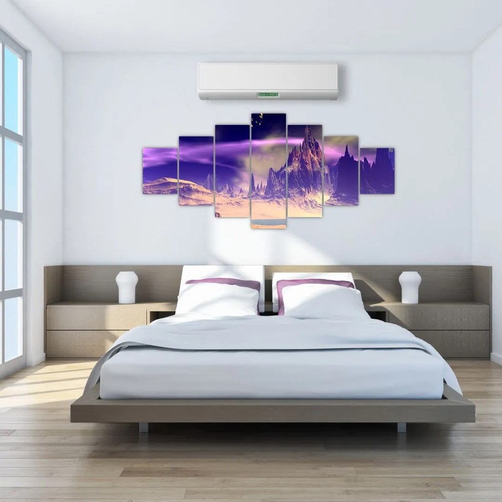 Abstraktný obraz hôr