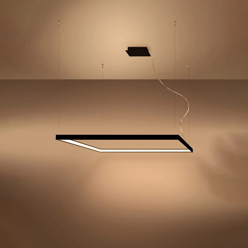 Závesné LED svietidlo Nelya l, 1x LED 70w, 3000k, b