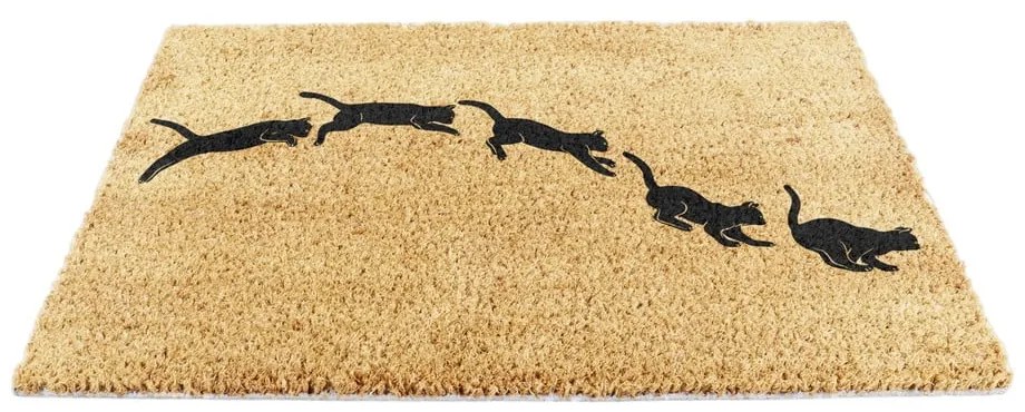 Rohožka z kokosového vlákna 40x60 cm Jumping Cats – Artsy Doormats