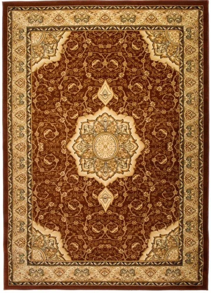 Kusový koberec klasický vzor 2 hnedý, Velikosti 150x295cm