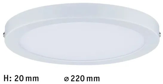 Paulmann 70868 - LED/18,5W Stmievateľný panel ATRIA 230V 2700K biela