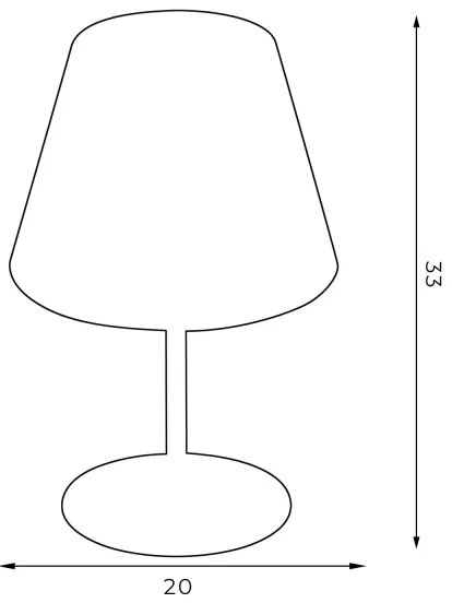 Stolná lampa ARDEN 1xE27/60W/230V pr. 20 cm biela