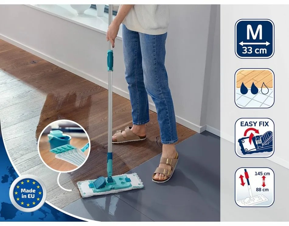 Leifheit Mop PowerClean M micro duo s teleskopickou tyčou 55512